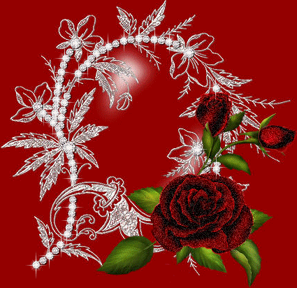 Glitter Backgrounds on Glitter Graphics Flowers And Trees Love Rose