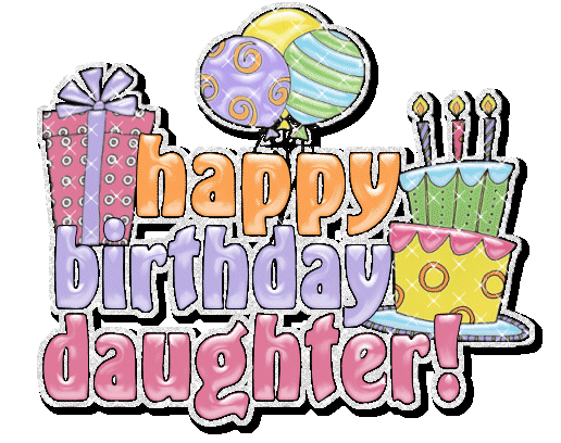 happy birthday daughter clipart - photo #1