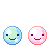 lovely pink & blue blobs