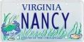 nancy, virginia, license plate