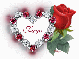 Faye - Diamond Heart Rose