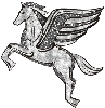 Winged mustang