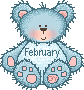 Cute February Teddy Bear