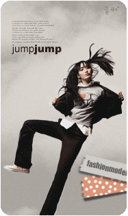 jump jump fashion model girl