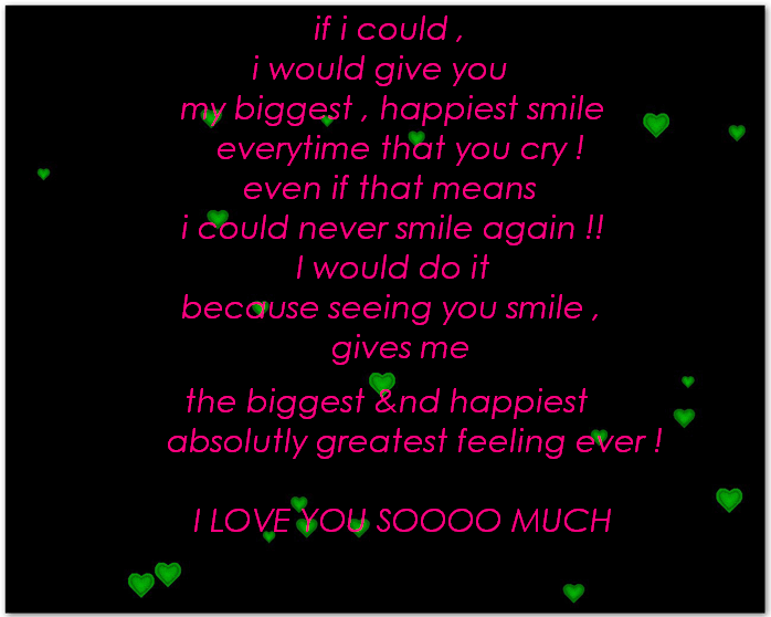 i would give you my smile
