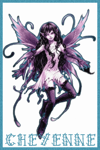 Blue and Purple Fairy with Cheyenne