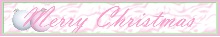 Pink Merry Christmas Banner 2