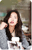 girl drinking coffee