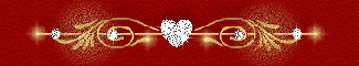 red gold heart - div  - vday