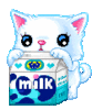 Kitty With Milk