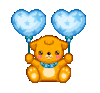 Lil Kitty With Balloons