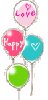 happy love balloon