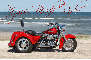 Harley Davidson Trike at Beach (with sparkles)- Kym's Beach Ride