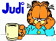 Garfield with Coffee- Judi