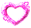 pink glittery heart