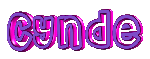 CYNDE purple pink pulse