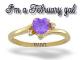 TAMMY February birthstone ring