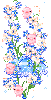 little pigs on flowers