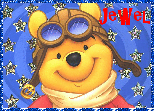 Pooh dressed as a Pilot- Jewel