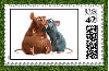 Ratatouille Remy & Emile Stamp (grass boarder)
