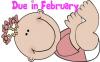 Cartoon Baby Girl- Due in February