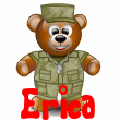 Military Bear (animated)- Erica