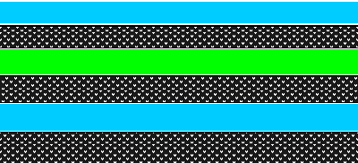 Blue & Green stripes!
