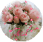 Pink Roses in a Teapot in circle (with floating hearts)- Gied