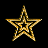 gold glow star