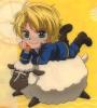 wolfram with a sheep