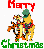 Pooh & Tigger Christmas (with snowfall effect)- Merry Christmas