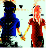 Sasuke & Sakura Holding Hands