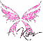 Kim-pink butterfly