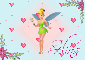 Tinkerbell Poster (with floating hearts)- Selina
