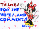 Minnie Mouse (with floating hearts)- Thanks for the votes & comments! (Gina)