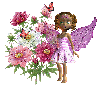 fairy child with flowers