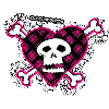 30. PINK AND BLACK SKULL