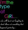 im the type of girl