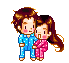 cute pijamas couple