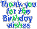thank you for the birthday wishes