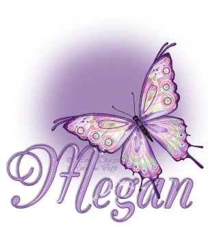 MEGAN Purple Butterfly Bling