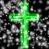 green cross with glows