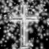 sliver cross with glows