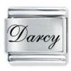 Darcy on Silver plaque