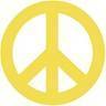Yellow Peace Sign