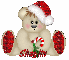 Christmas bear with Shaylin name