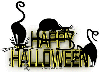 Happy Halloween Black Cats