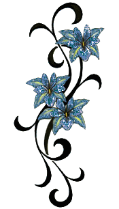 blue flowers