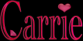 Carrie Pink Heart & Diamond Tag