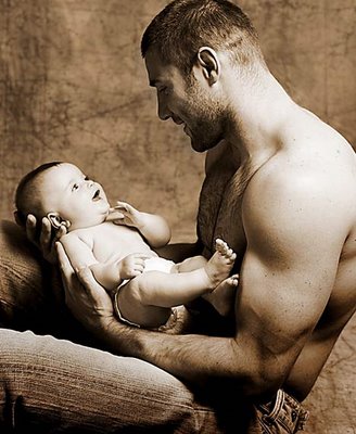 sexy daddy and baby